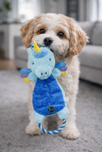 Cargar imagen en el visor de la galería, Juguete para Perro Unicornio Mordelón Azul Rey