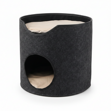 Cargar imagen en el visor de la galería, Cama para Gato Tipo Cilindro en Fieltro