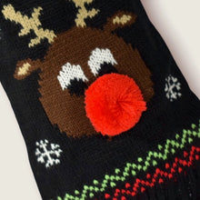 Cargar imagen en el visor de la galería, Sweater Renito Negro Pompón