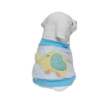 Cargar imagen en el visor de la galería, Ropa para Perro o Gato Saco Azul suave con Elefante Amarillo