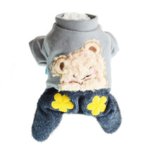 Cargar imagen en el visor de la galería, Mameluco Osito de Perro Forrado en Ovejerito