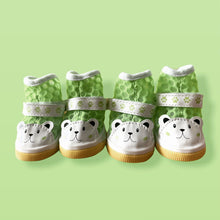 Cargar imagen en el visor de la galería, Zapatos Carita de Oso Verde para Perro