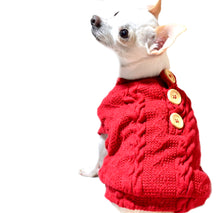 Cargar imagen en el visor de la galería, Sweater Rojo Tejido