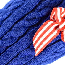 Cargar imagen en el visor de la galería, Sweater Buso para Perro o Gato Azul con Moñito