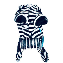 Cargar imagen en el visor de la galería, Mameluco de Perro - Rayas azul claro.