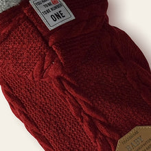 Cargar imagen en el visor de la galería, Sweater Forrado Vino Tinto