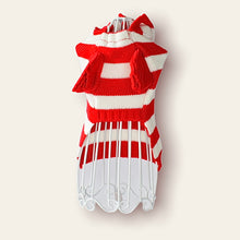 Cargar imagen en el visor de la galería, Ropa para Perro o Gato Sweater Saco Franjas Rojo