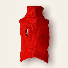 Cargar imagen en el visor de la galería, Ropa para Perro o Gato Sweater Saco Rojo Acanalado