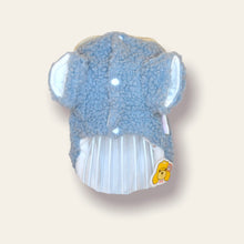 Cargar imagen en el visor de la galería, Sweater Azul con Capucha Pompón Blanco