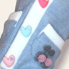 Cargar imagen en el visor de la galería, Sweater Azul con borde Blanco