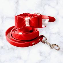 Cargar imagen en el visor de la galería, Collar de Perro o Gato Cristales de Lujo Corbatin Navideño