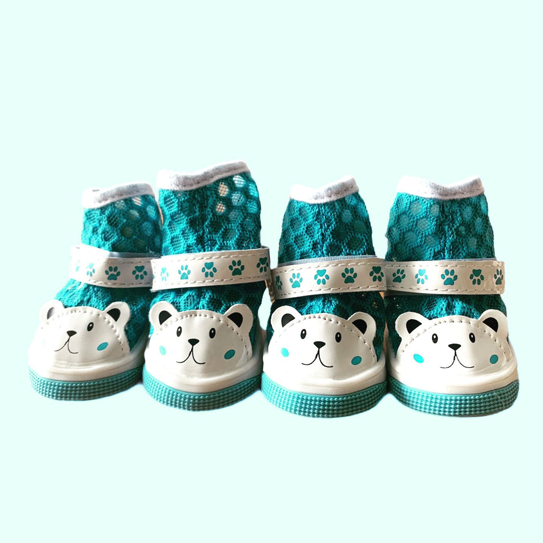 Zapatos Carita de Oso Azul Marino para Perro