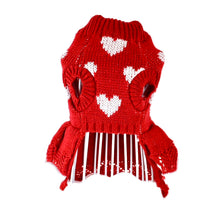 Cargar imagen en el visor de la galería, Sweater Vestido para Perro o Gato Corazones
